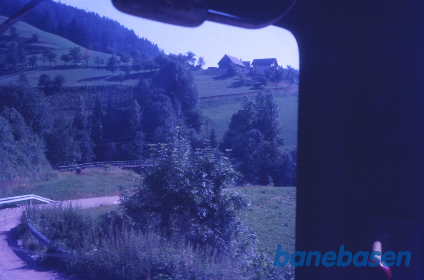 Vue fra toget på fri strækning Vue fra toget på fri strækning
