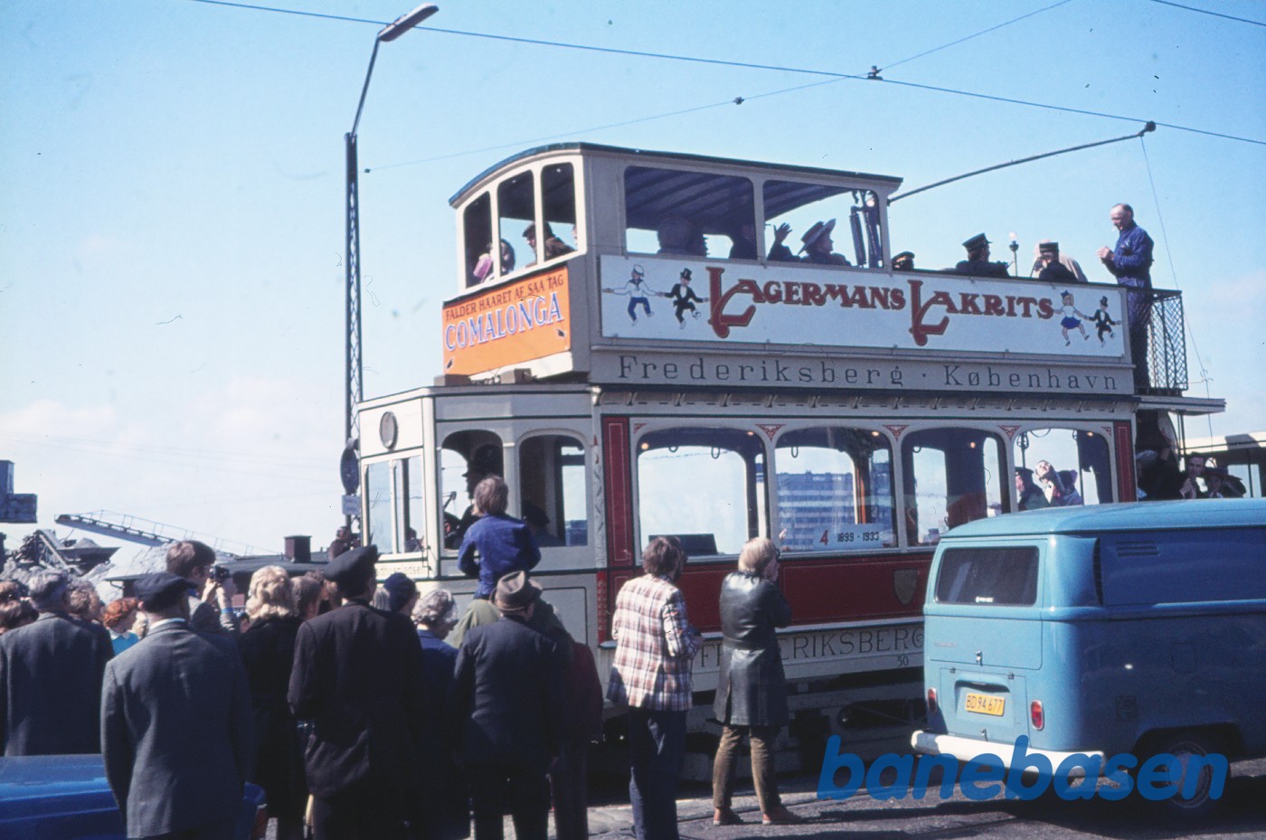 Sporvejskavalkade i anledning af sporvognsdriftens ophør Sporvejskavalkade i anledning af sporvognsdriftens ophør