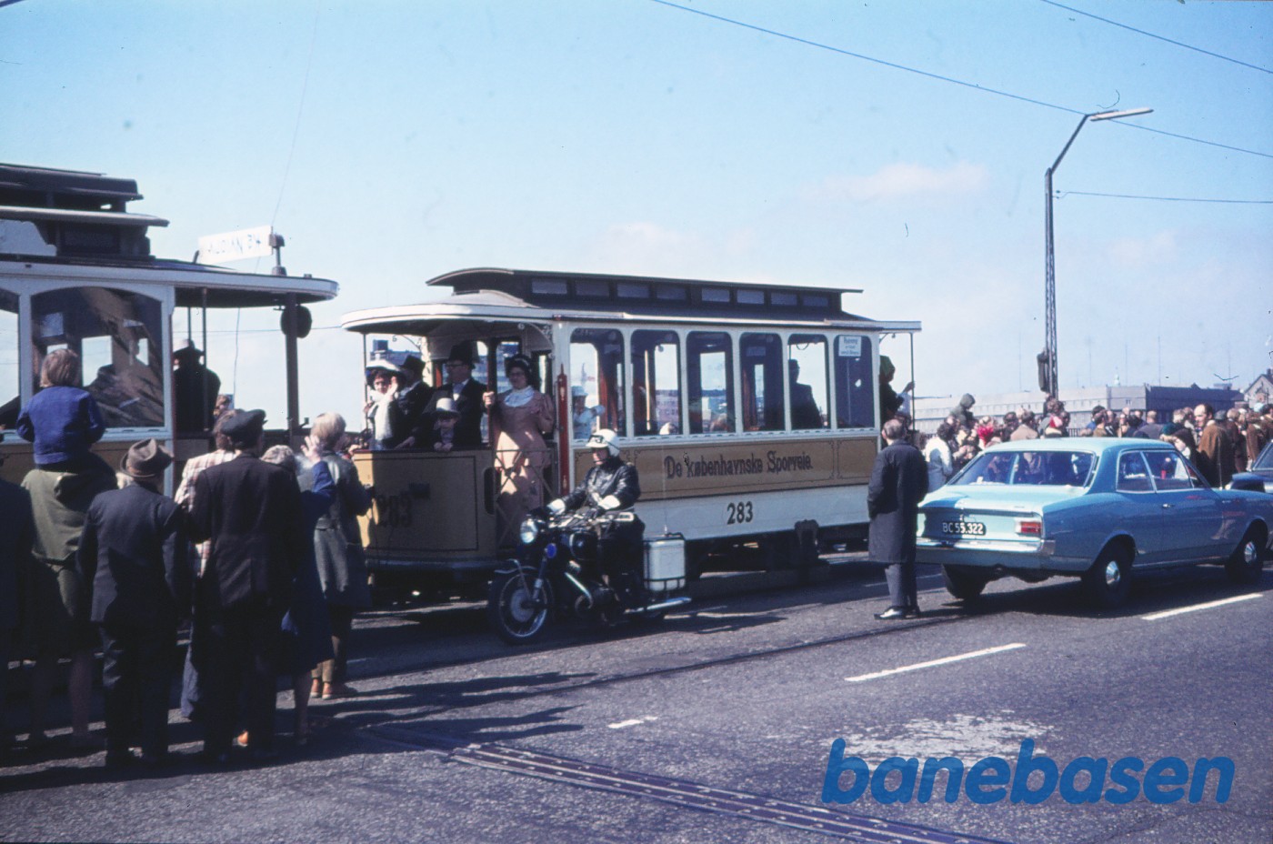 Sporvejskavalkade i anledning af sporvognsdriftens ophør Sporvejskavalkade i anledning af sporvognsdriftens ophør