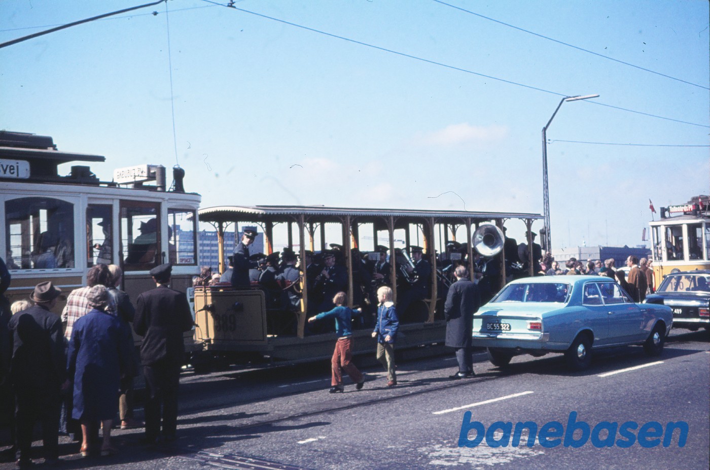 Sporvejskavalkade i anledning af sporvognsdriftens ophør Sporvejskavalkade i anledning af sporvognsdriftens ophør