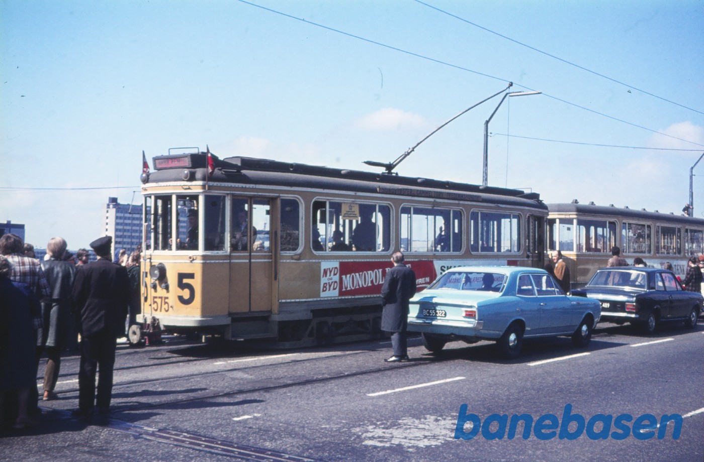 Sporvejskavalkade i anledning af sporvognsdriftens ophør Sporvejskavalkade i anledning af sporvognsdriftens ophør