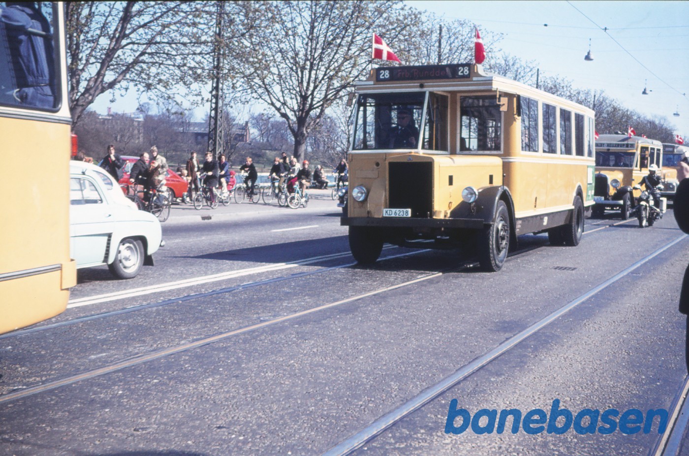 Sporvejskavalkade i anledning af sporvognsdriftens ophør Sporvejskavalkade i anledning af sporvognsdriftens ophør