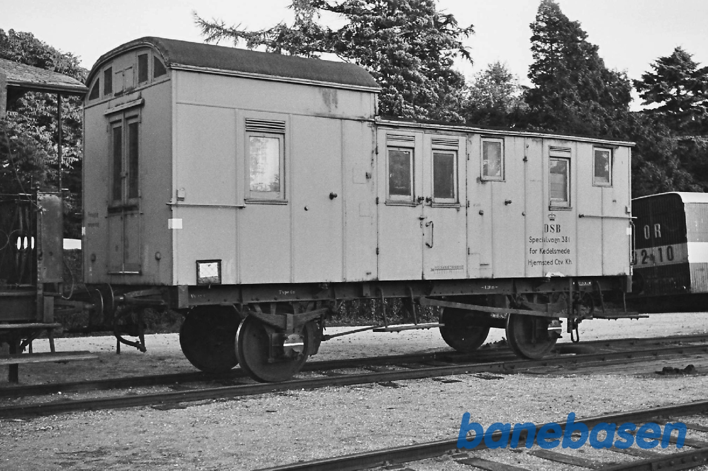 DSB Specialvogn for kedelsmede. Hjemsted Cvk - Kh DSB Specialvogn for kedelsmede. Hjemsted Cvk - Kh