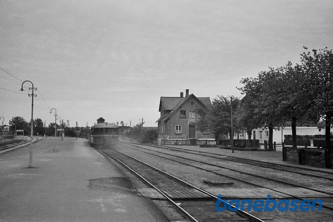 Stationen. Udkørsel mod Høng Stationen. Udkørsel mod Høng