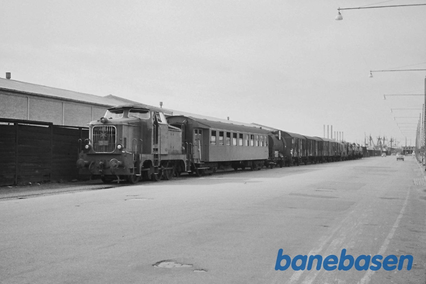 Godstog til Amagerbanen på Kalvebod Brygge Godstog til Amagerbanen på Kalvebod Brygge