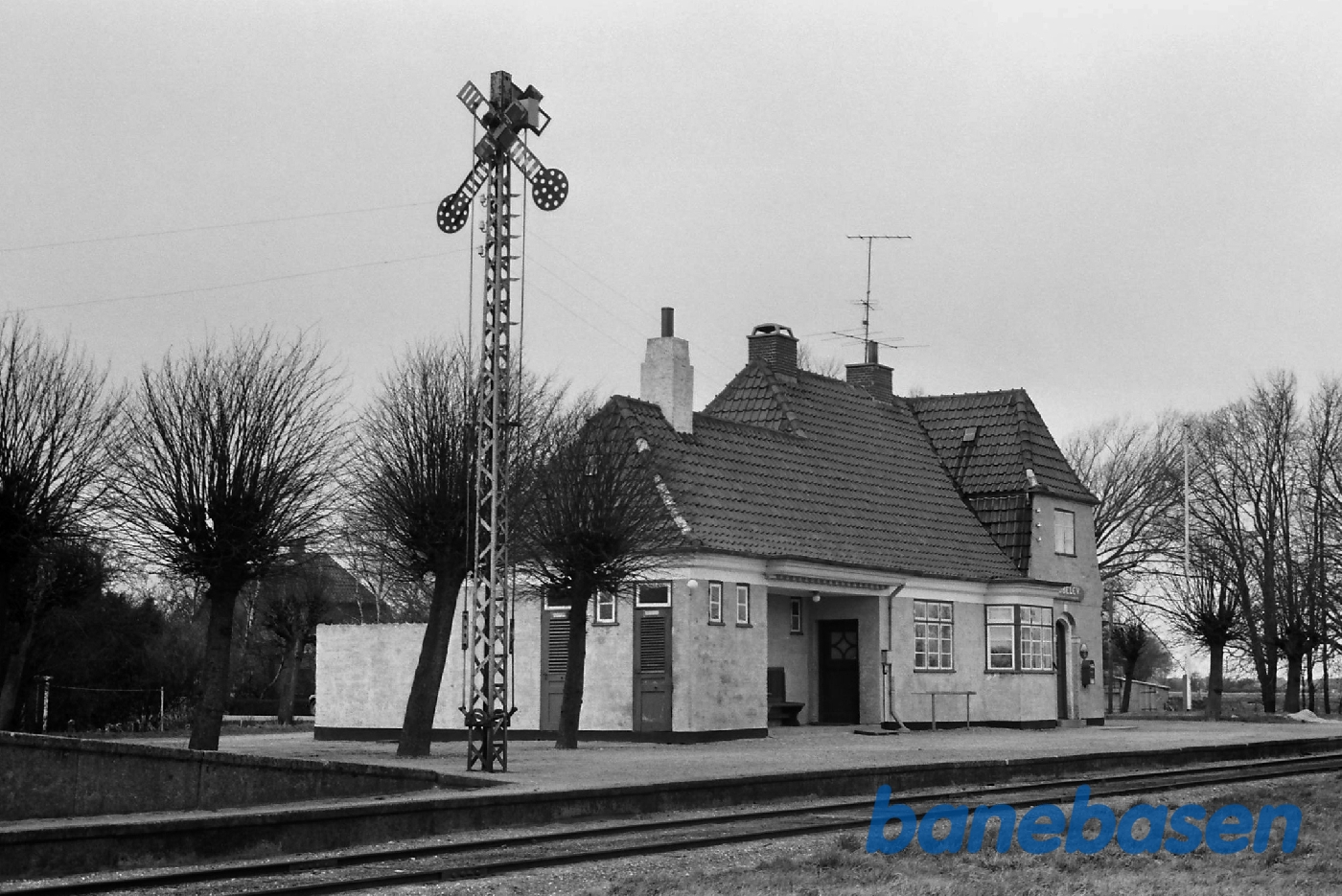 Stationen set fra syd Stationen set fra syd