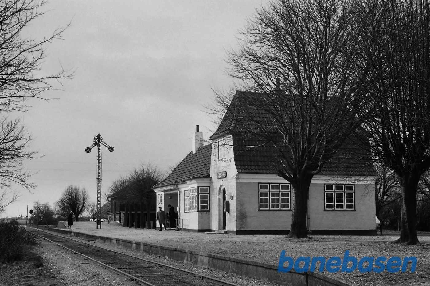 Stationen set fra øst Stationen set fra øst