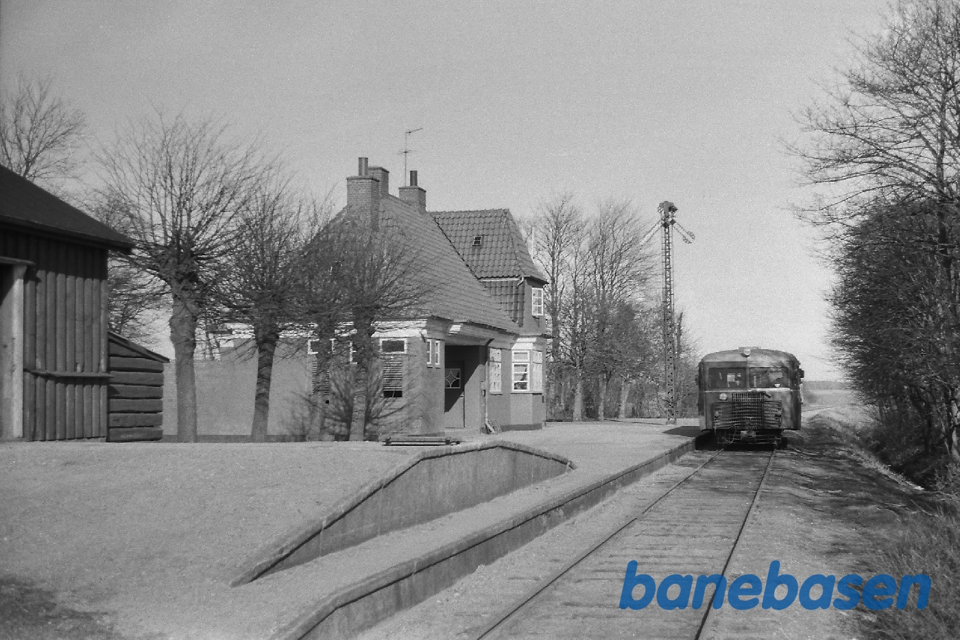 Stationen med skinnebus Stationen med skinnebus