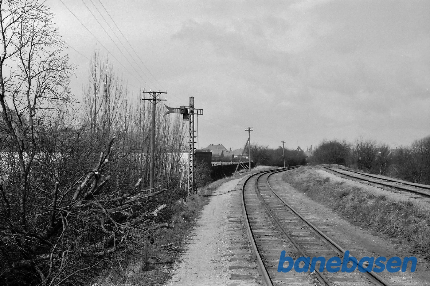 Indk. til Nakskov station med roebanespor Indk. til Nakskov station med roebanespor