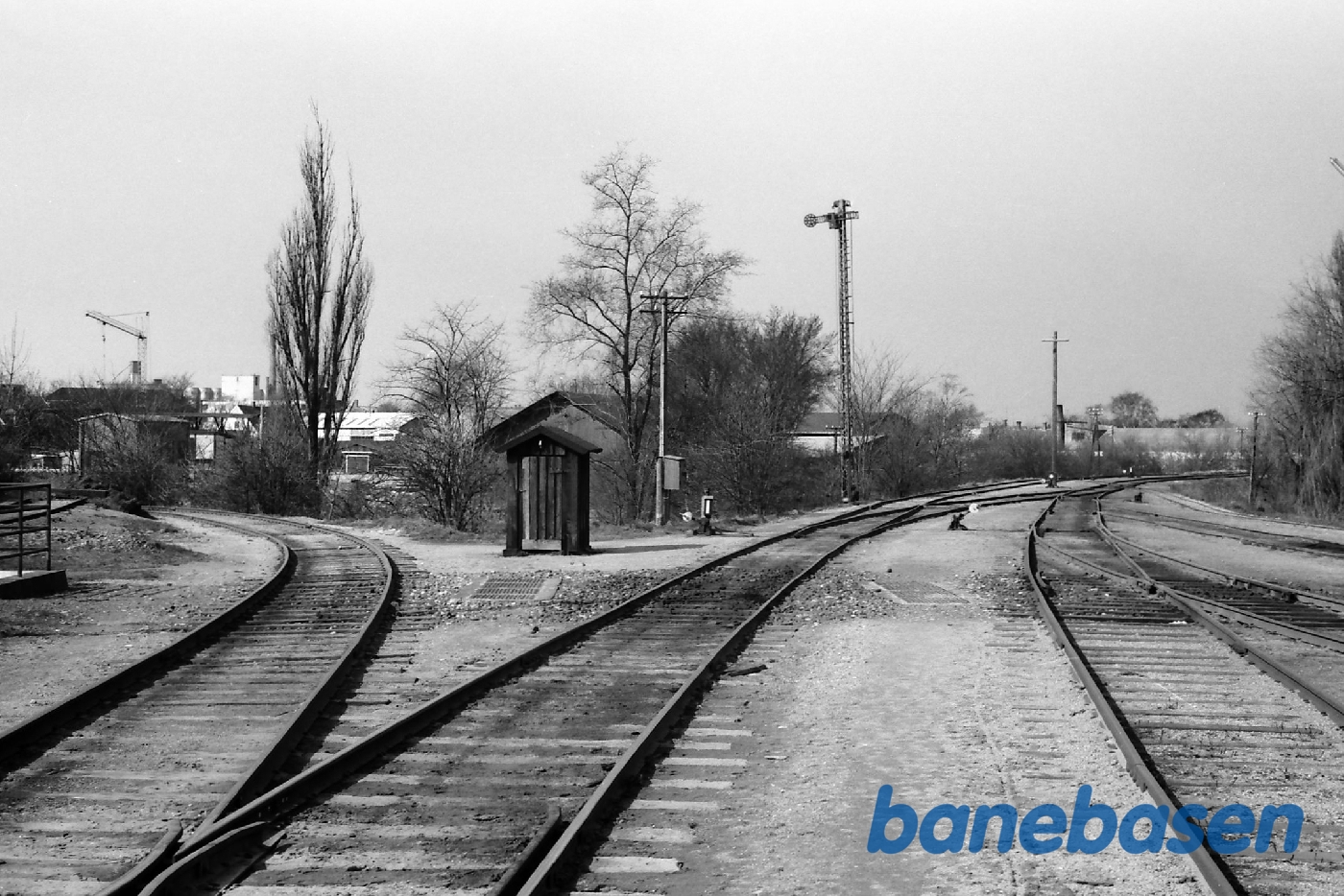 Indk. til Nakskov station med roebanespor Indk. til Nakskov station med roebanespor