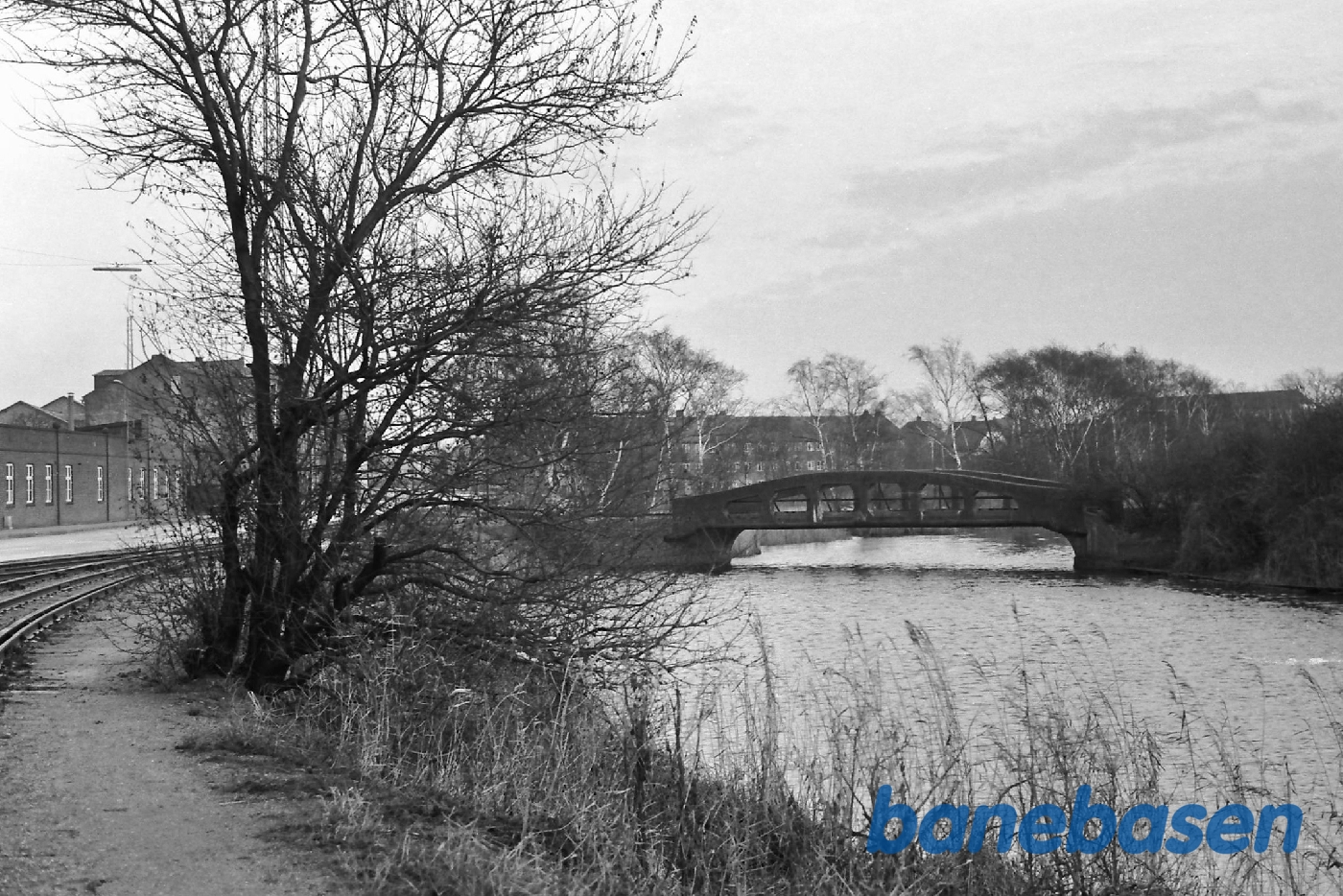 Havnebanen i Nakskov med spor for roebanen Havnebanen i Nakskov med spor for roebanen