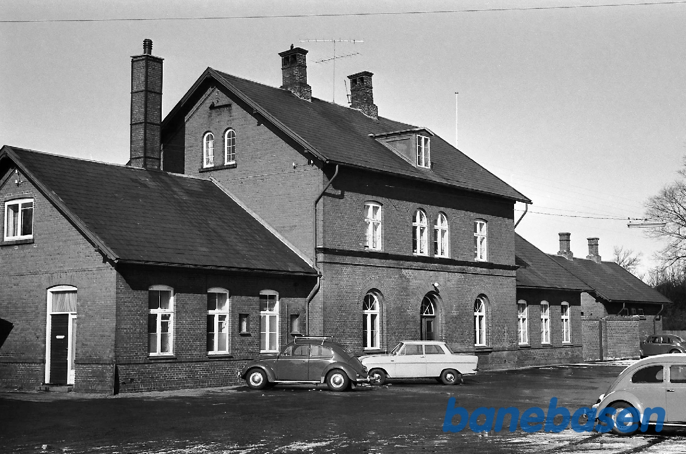 Sæby station fra gaden Sæby station fra gaden