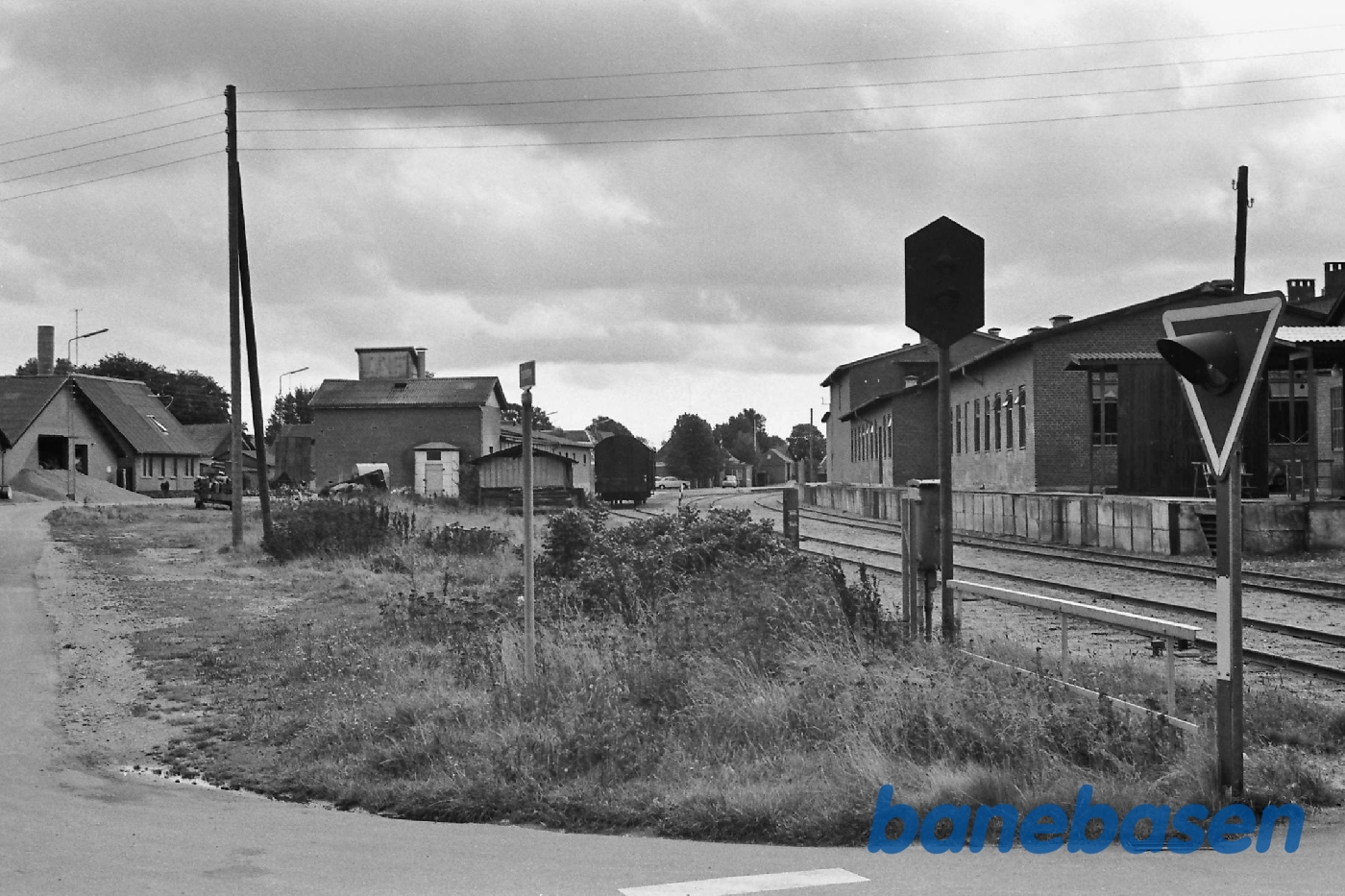 Station. Indkørsel fra Grindsted Station. Indkørsel fra Grindsted