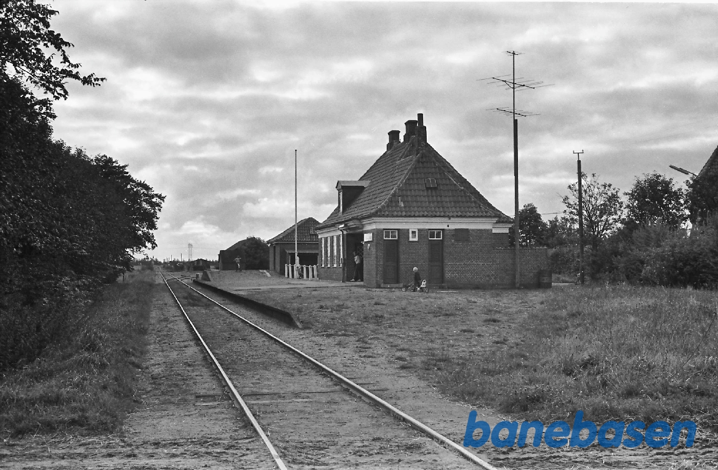 Station. Indkørsel fra Grindsted Station. Indkørsel fra Grindsted