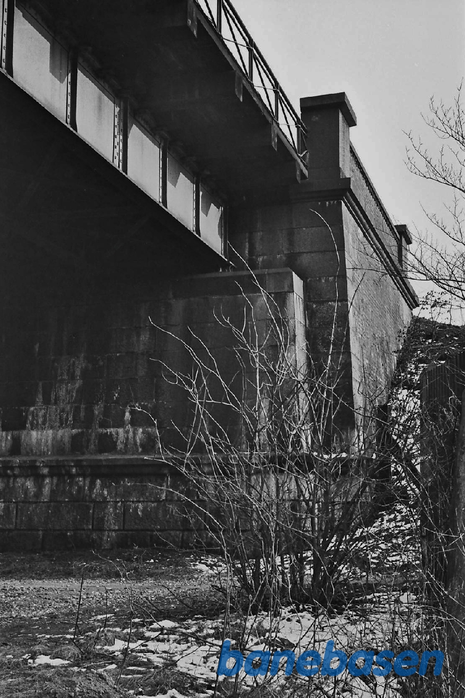 Strandmøllebroen landfæste Strandmøllebroen landfæste