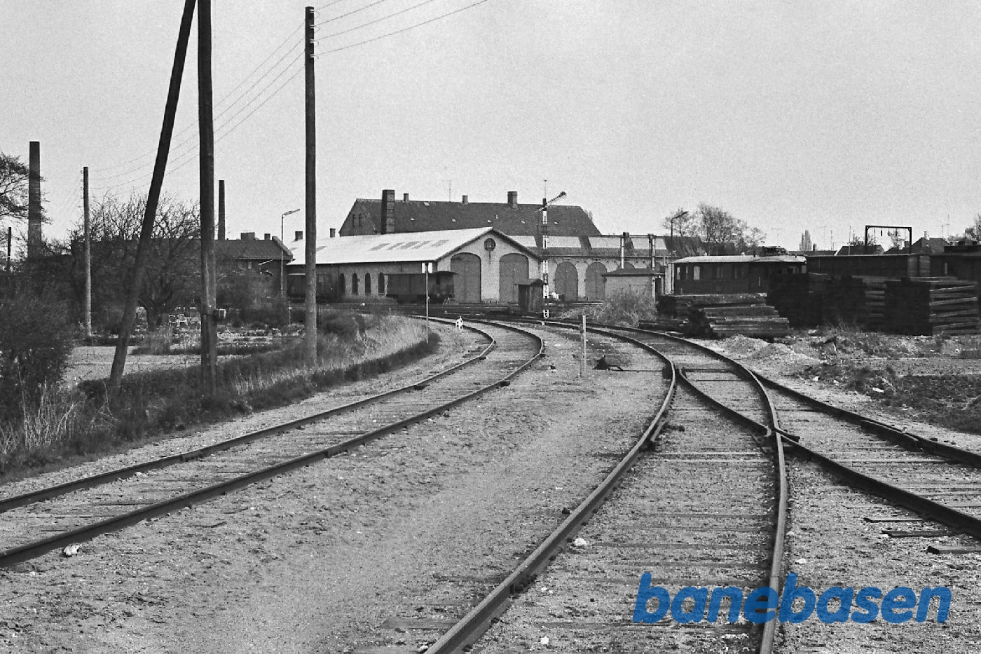 Spor mod Bandholm og sidespor Spor mod Bandholm og sidespor