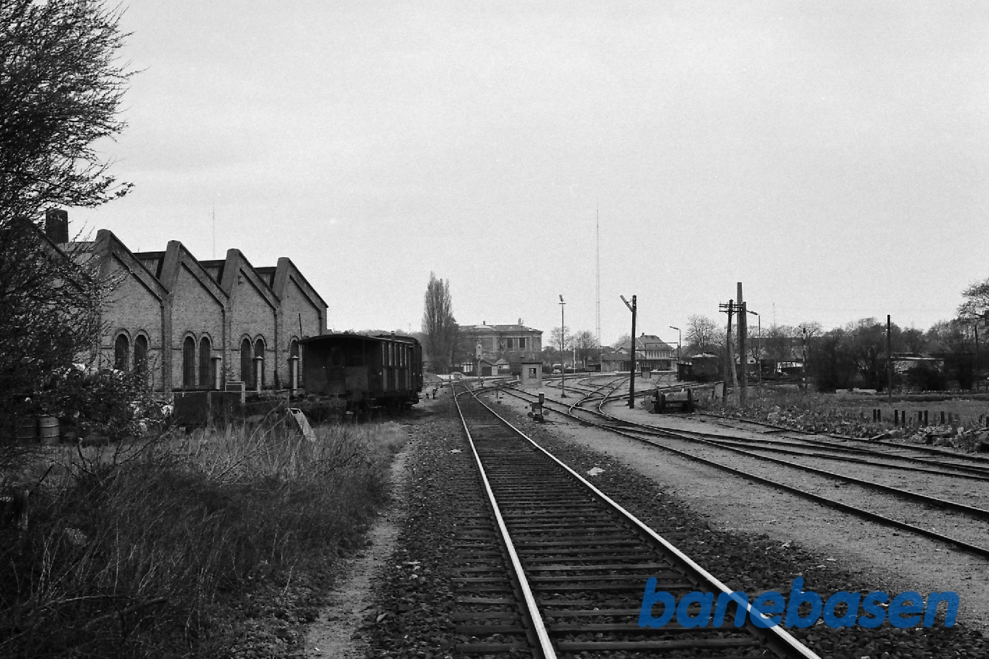 Indkørslen fra Nykøbing F Indkørslen fra Nykøbing F