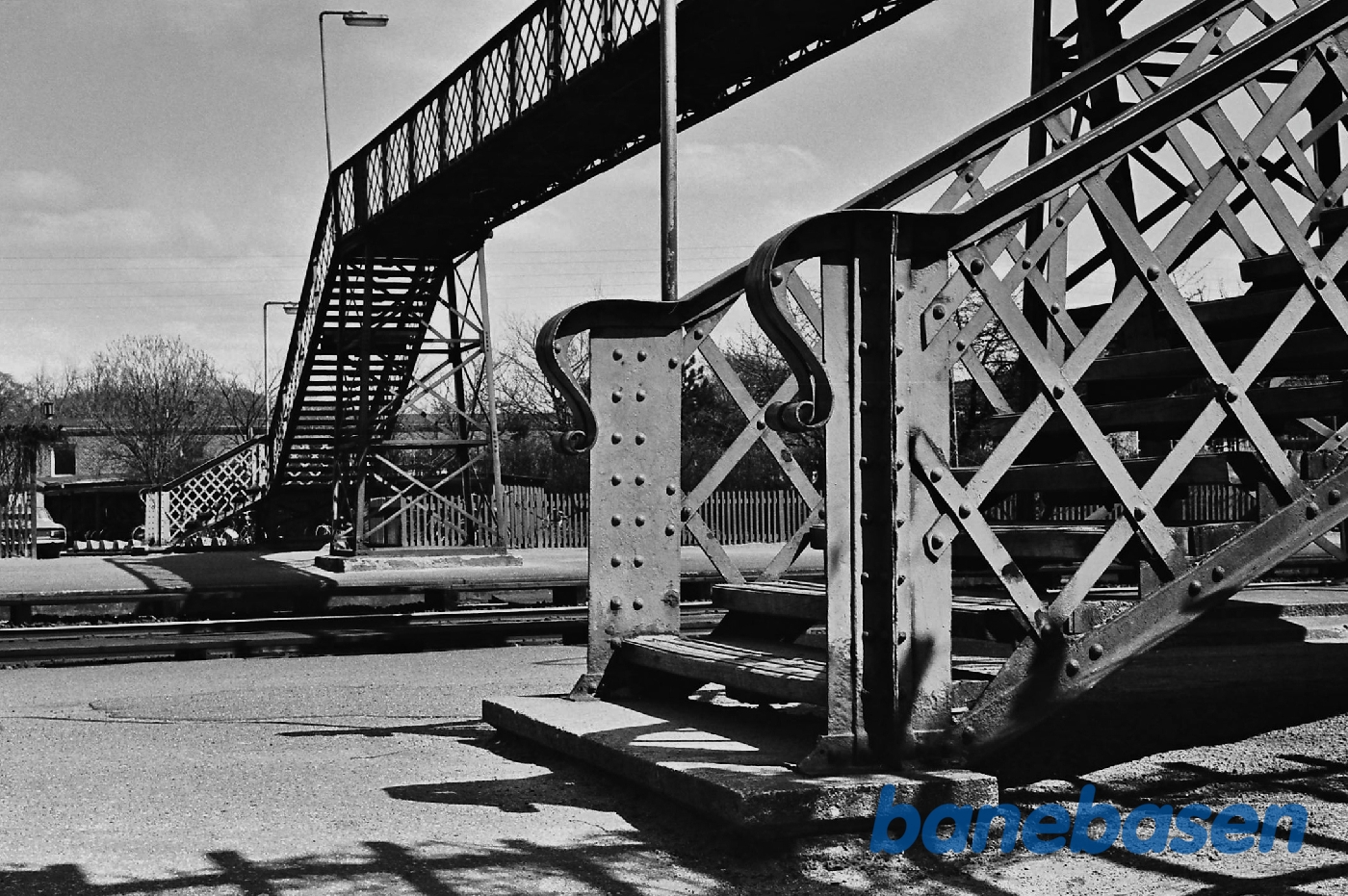 Trappe til gangbro Trappe til gangbro