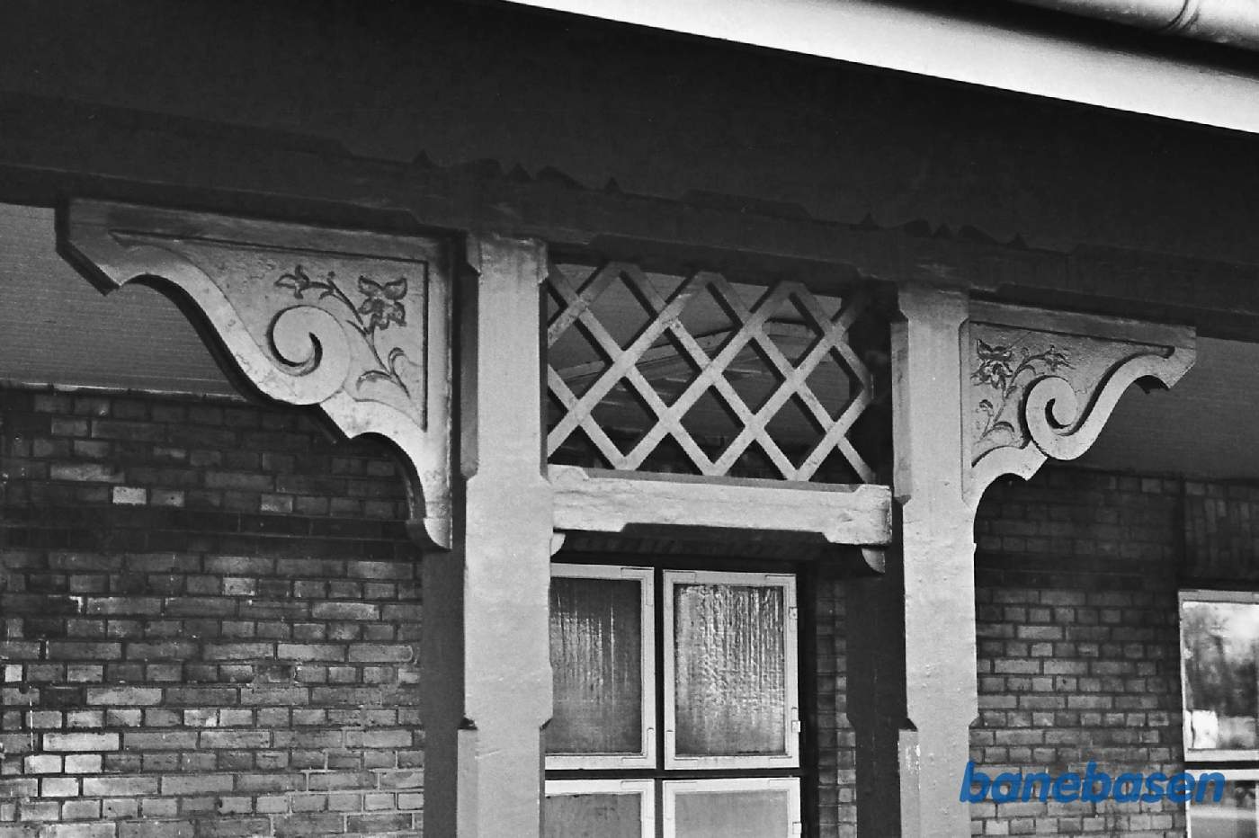 Detalje af den gamle stationsbygning