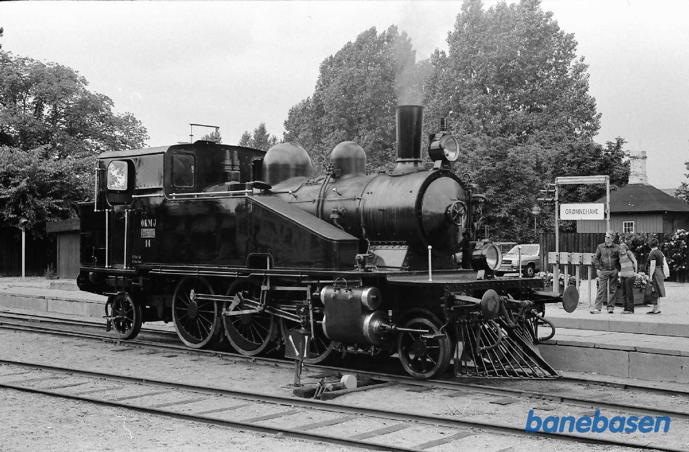NSJK. OKMJ 14 på Grønnehave station NSJK. OKMJ 14 på Grønnehave station