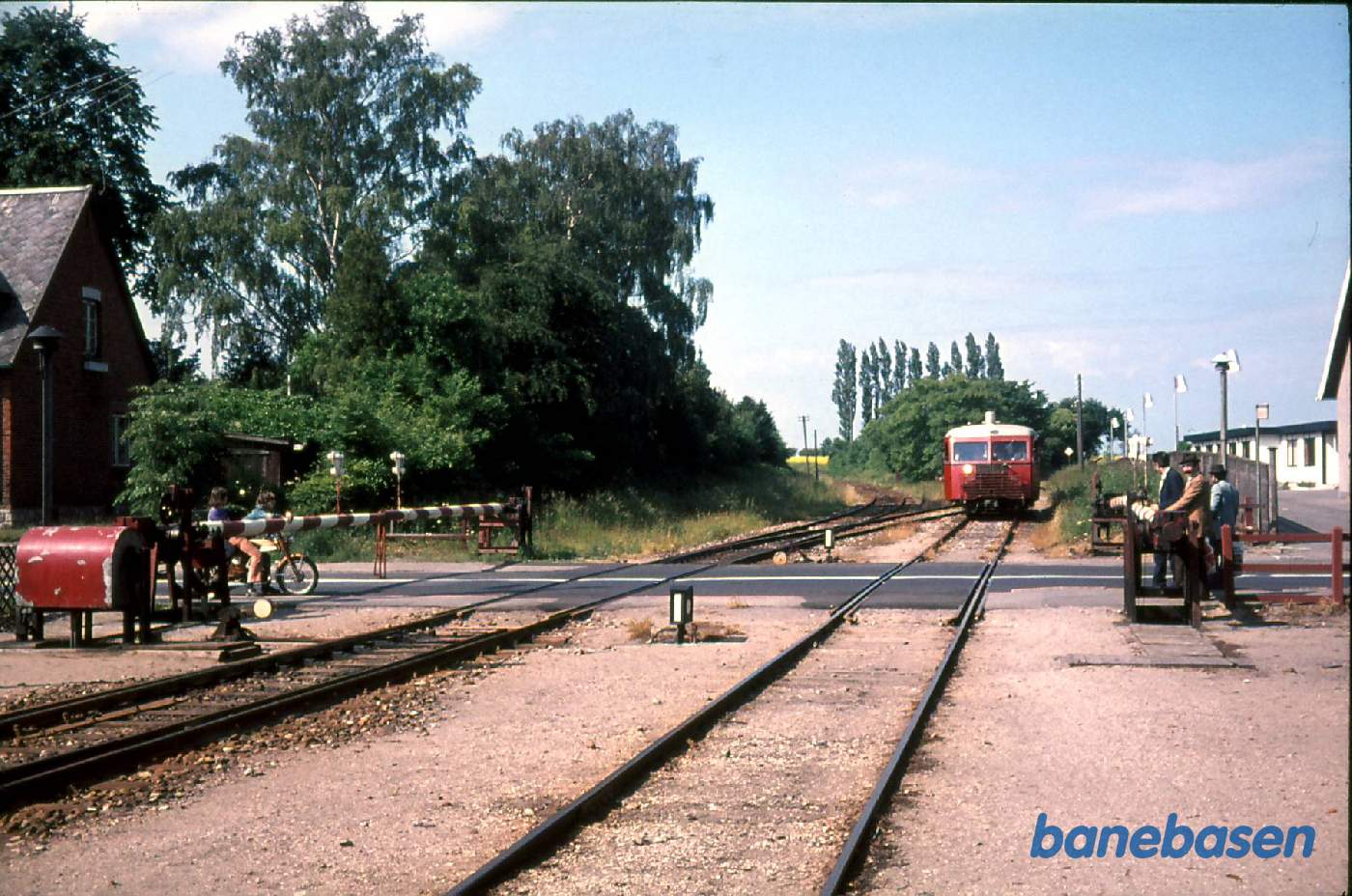 Hårlev station. Indkørslen fra Rødvig og Køge