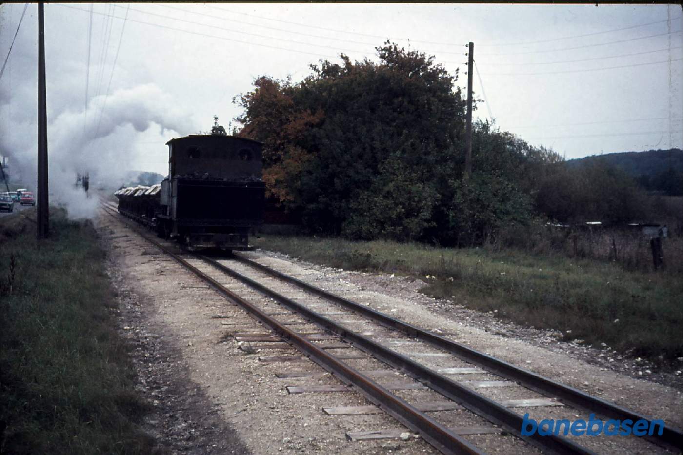 Smalspor. Faxe kalk. Kalktog på vej mod havnen Smalspor. Faxe kalk. Kalktog på vej mod havnen