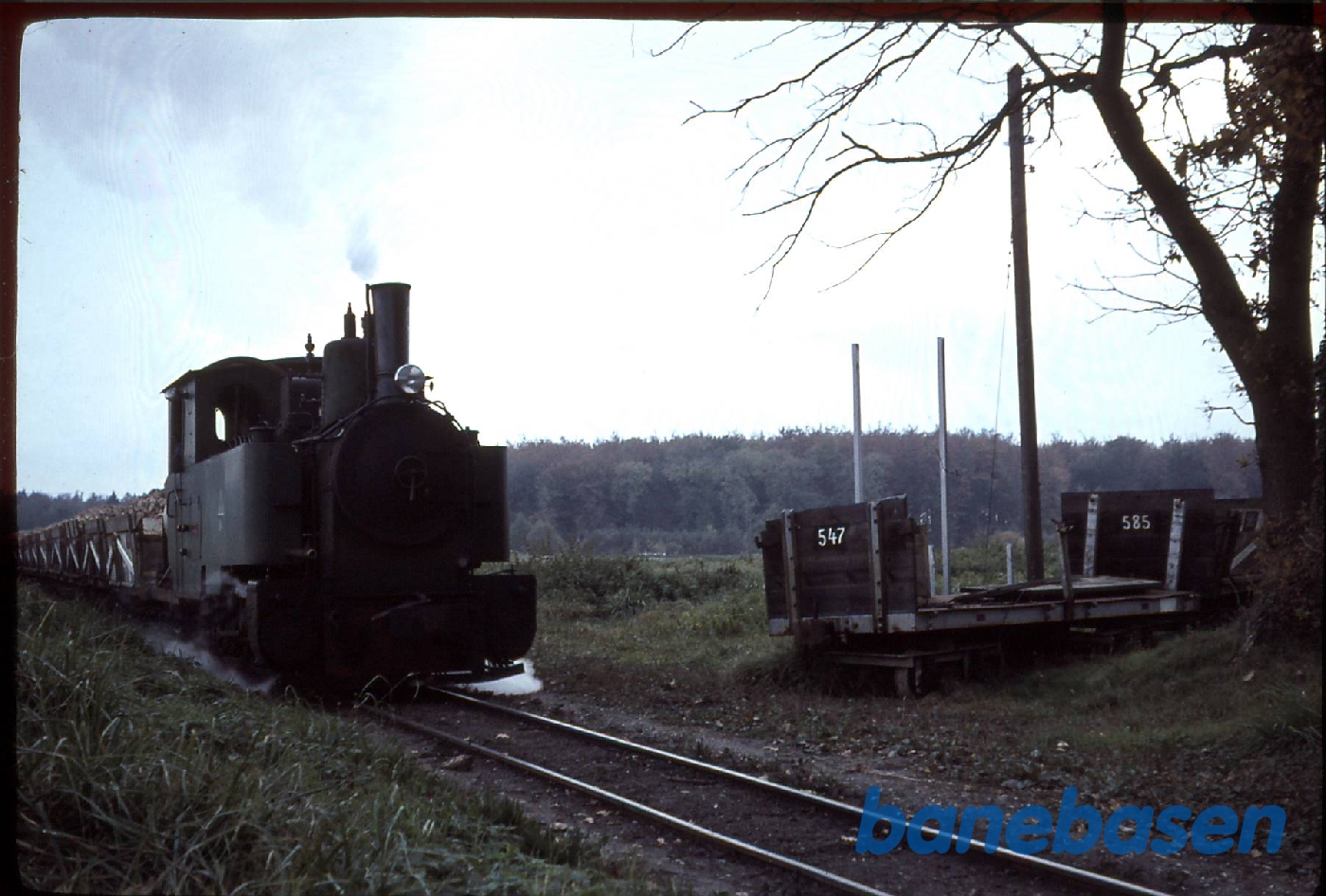 Sukkerroebaner. Saxkøbing. Tog kører ud med roeaffald Sukkerroebaner. Saxkøbing. Tog kører ud med roeaffald