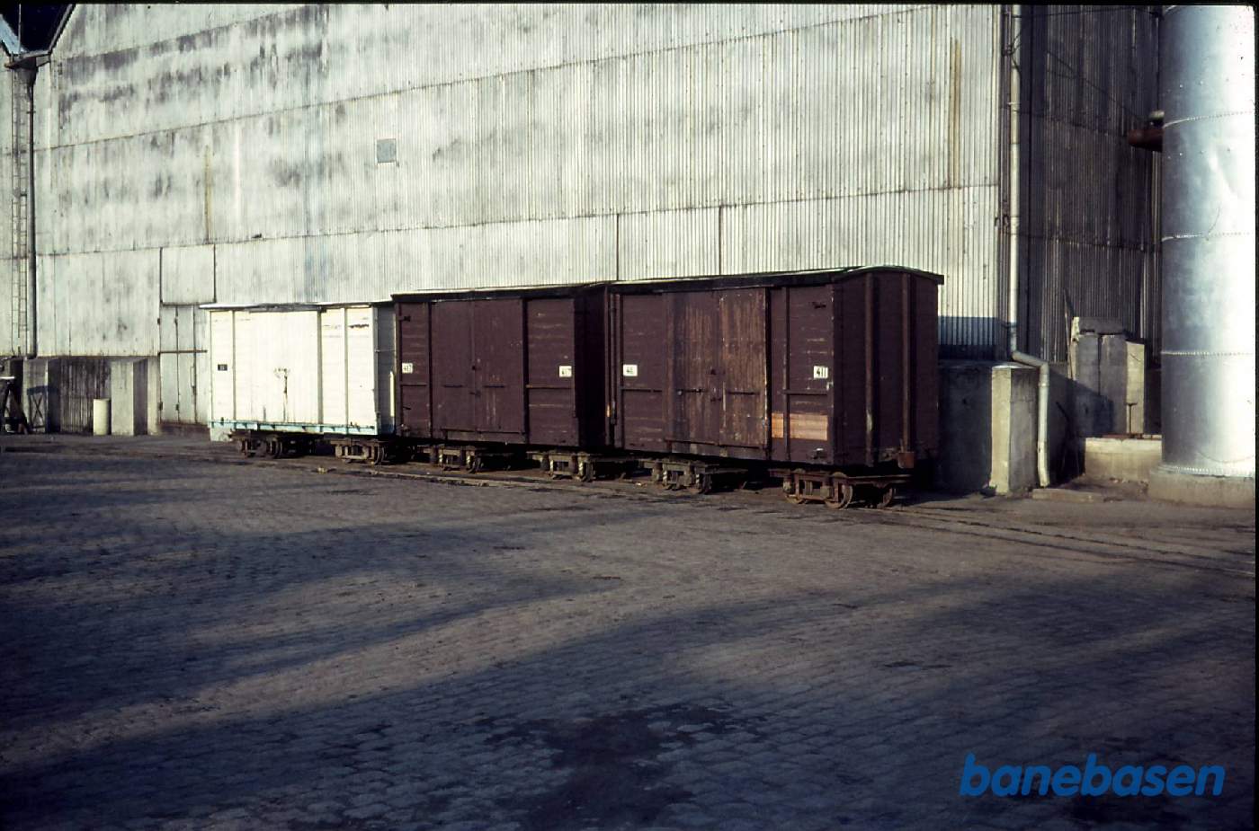 Sukkerroebaner. Nakskov. Lukkede godsvogne Sukkerroebaner. Nakskov. Lukkede godsvogne