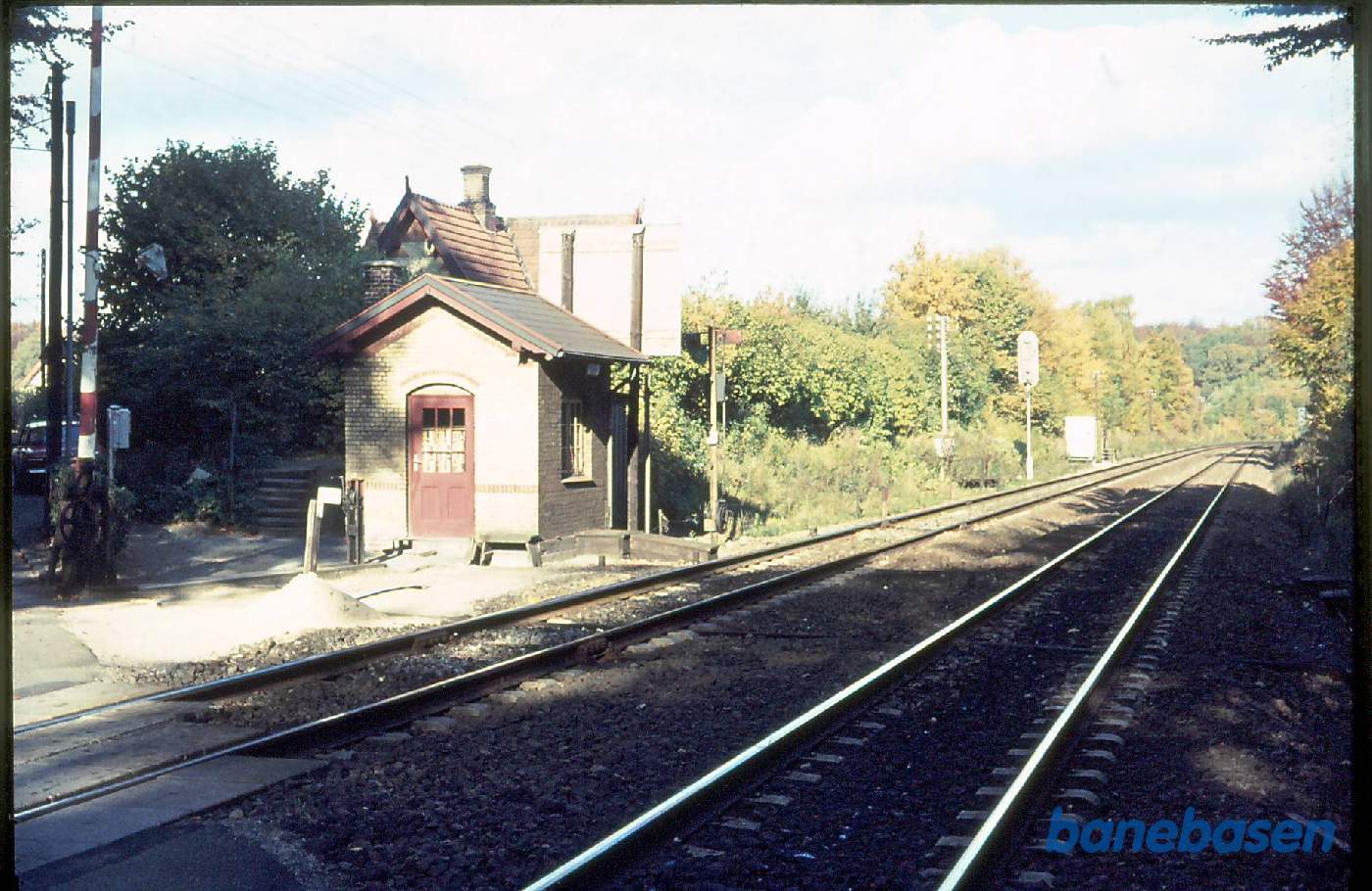 Frydenlund mellempost set mod Helsingør Frydenlund mellempost set mod Helsingør