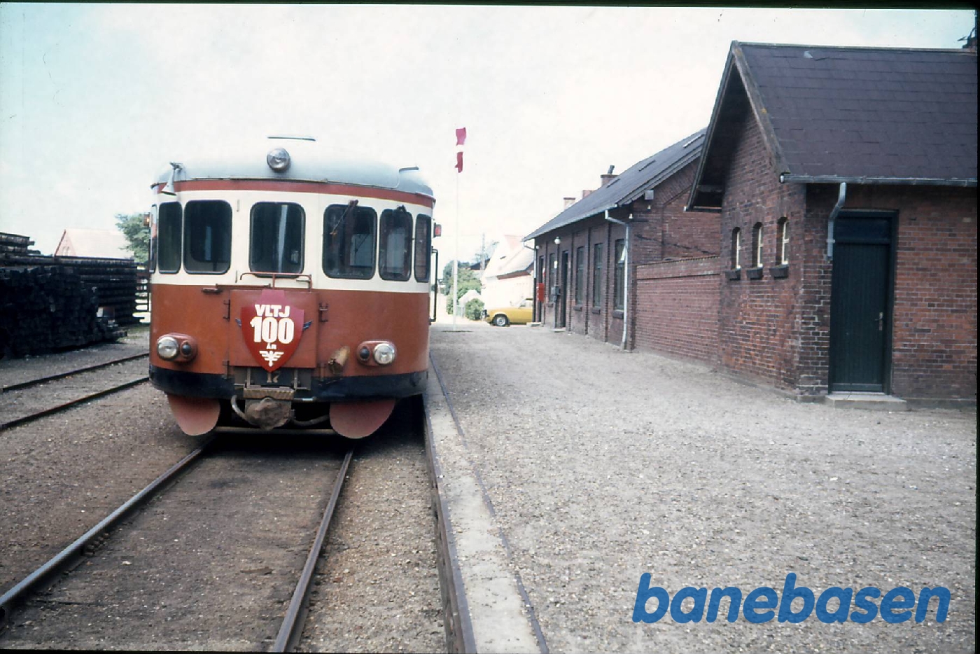 VLTJ 75 års jubilæum. Jubilæumstog på Ramme station VLTJ 75 års jubilæum. Jubilæumstog på Ramme station