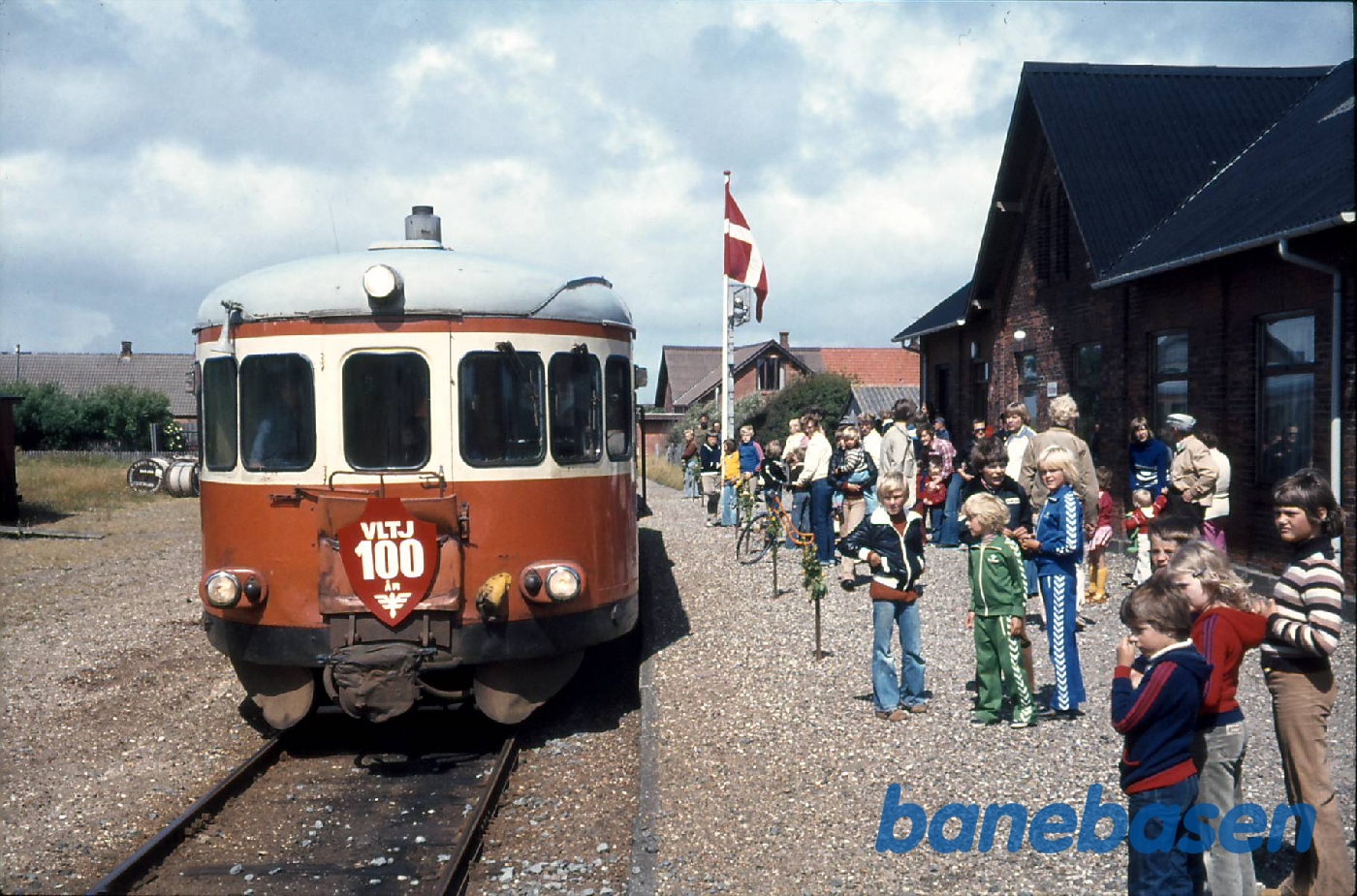 VLTJ 75 års jubilæum. Jubilæumstog på Harboøre station VLTJ 75 års jubilæum. Jubilæumstog på Harboøre station