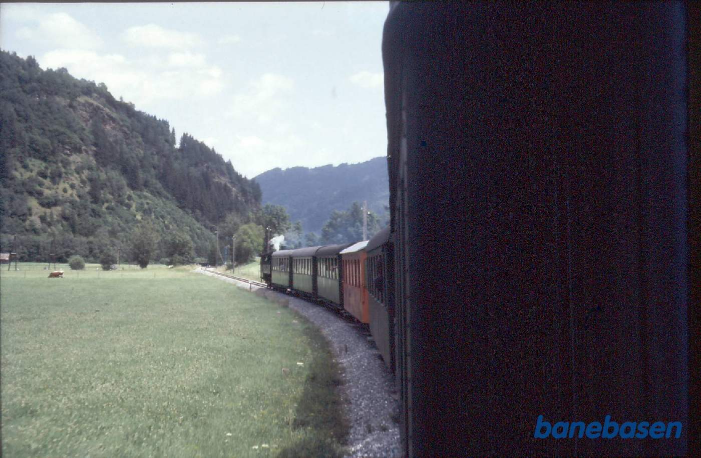 Østrig - Smalsporsbaner. Damptog mellem Madling og Stadt Kaltwasser