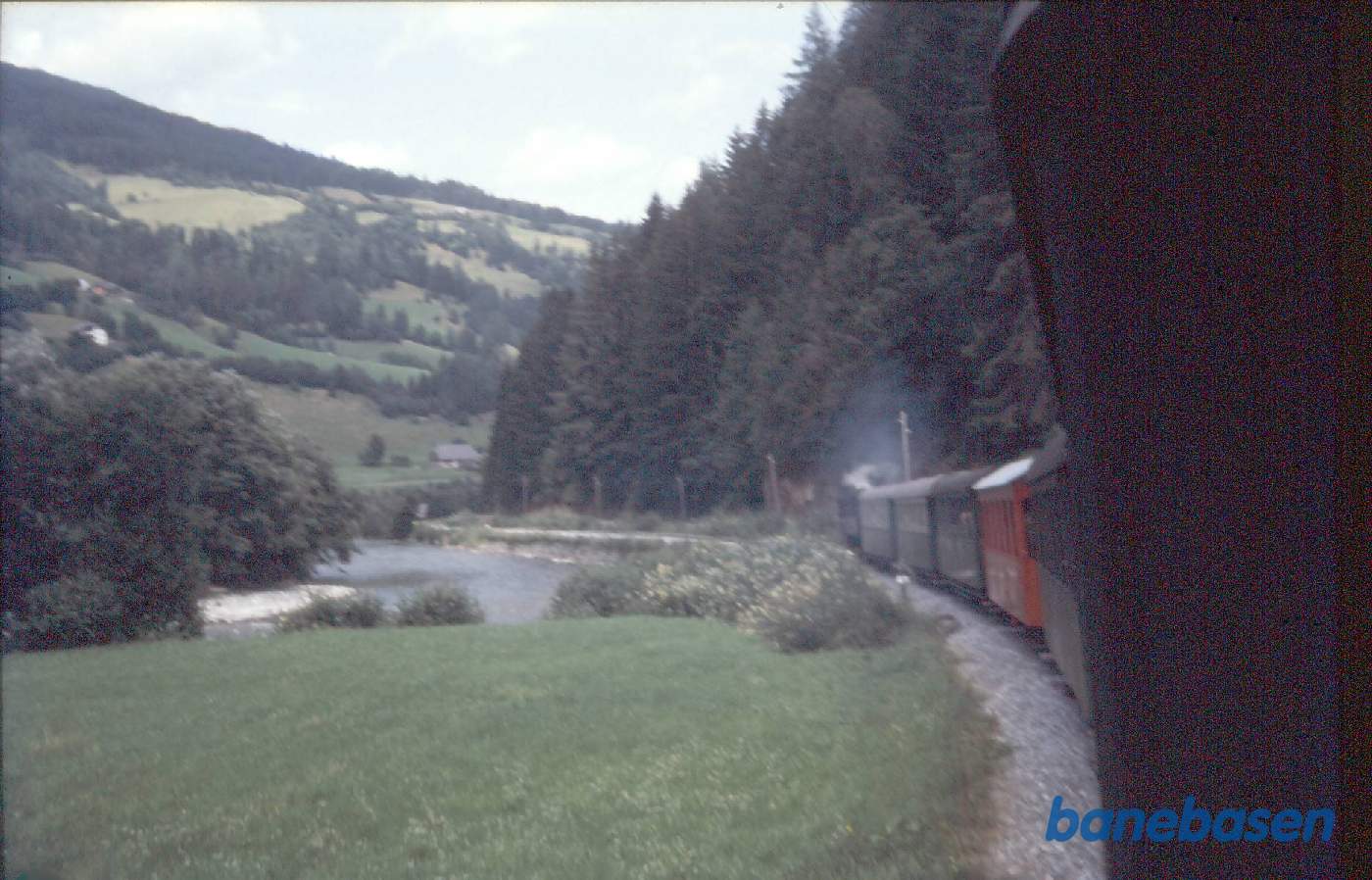 Østrig - Smalsporsbaner. Damptog mellem Stadt Kaltwasser og Murau