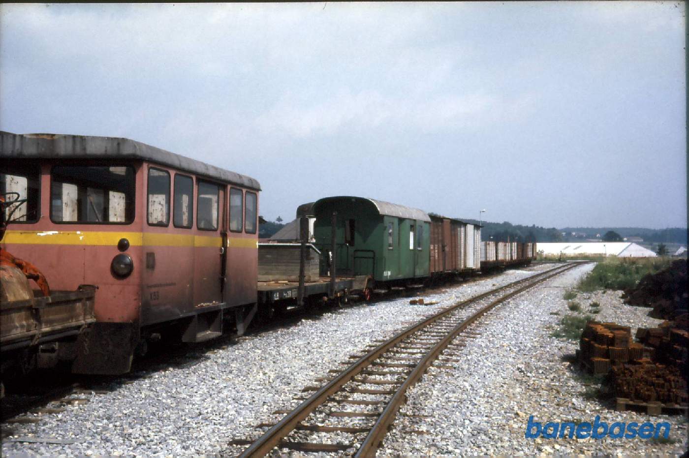 Østrig - Smalsporsbaner. Smalsporsmateriel på Weiz station