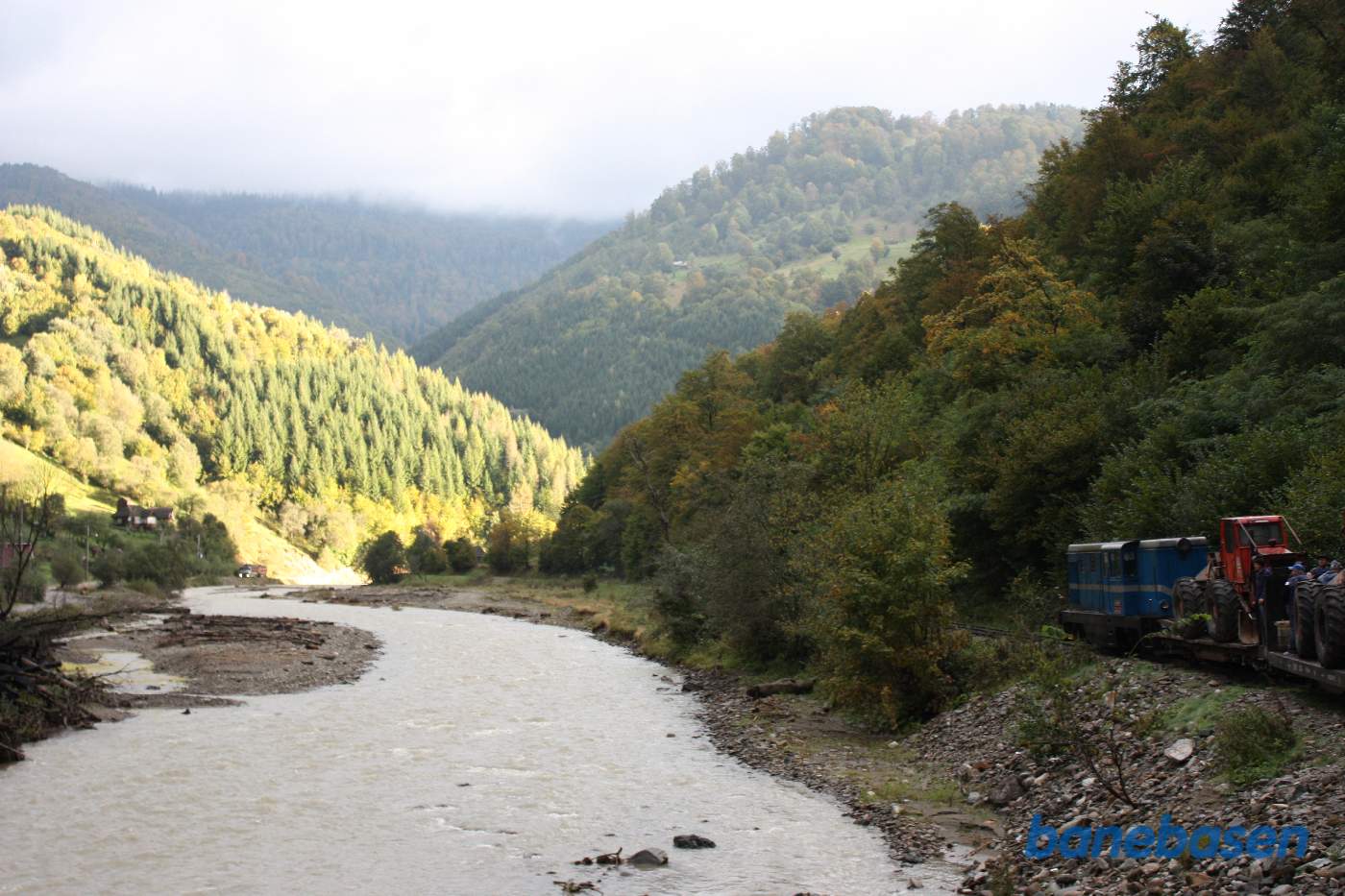 Billede fra turen op langs floden i skoven