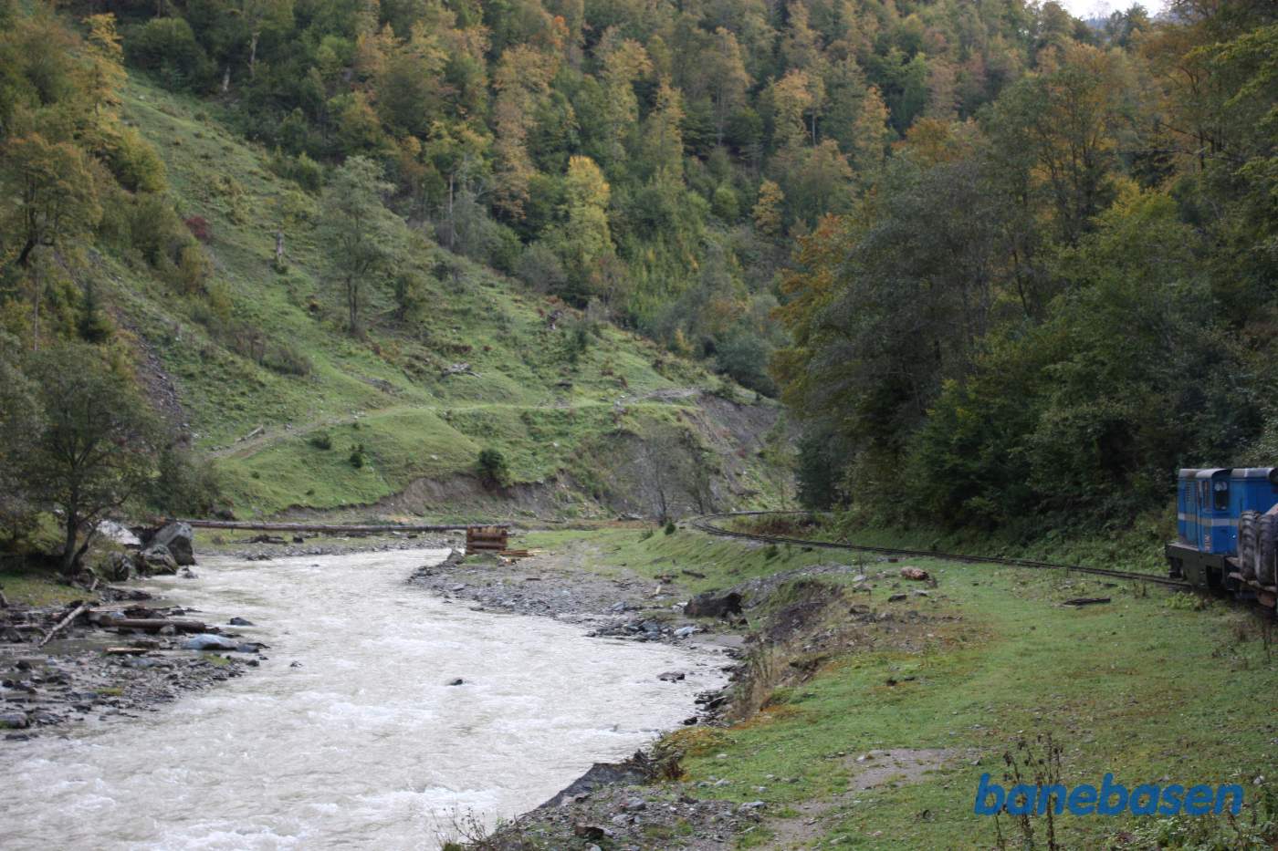 Billede fra turen op langs floden i skoven