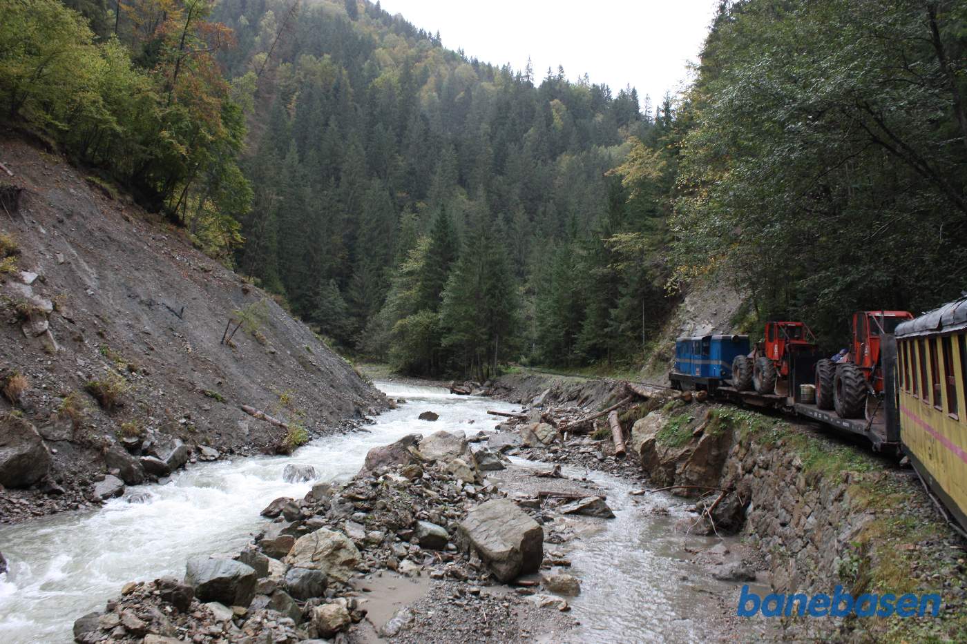 Billede fra turen op langs floden i skoven