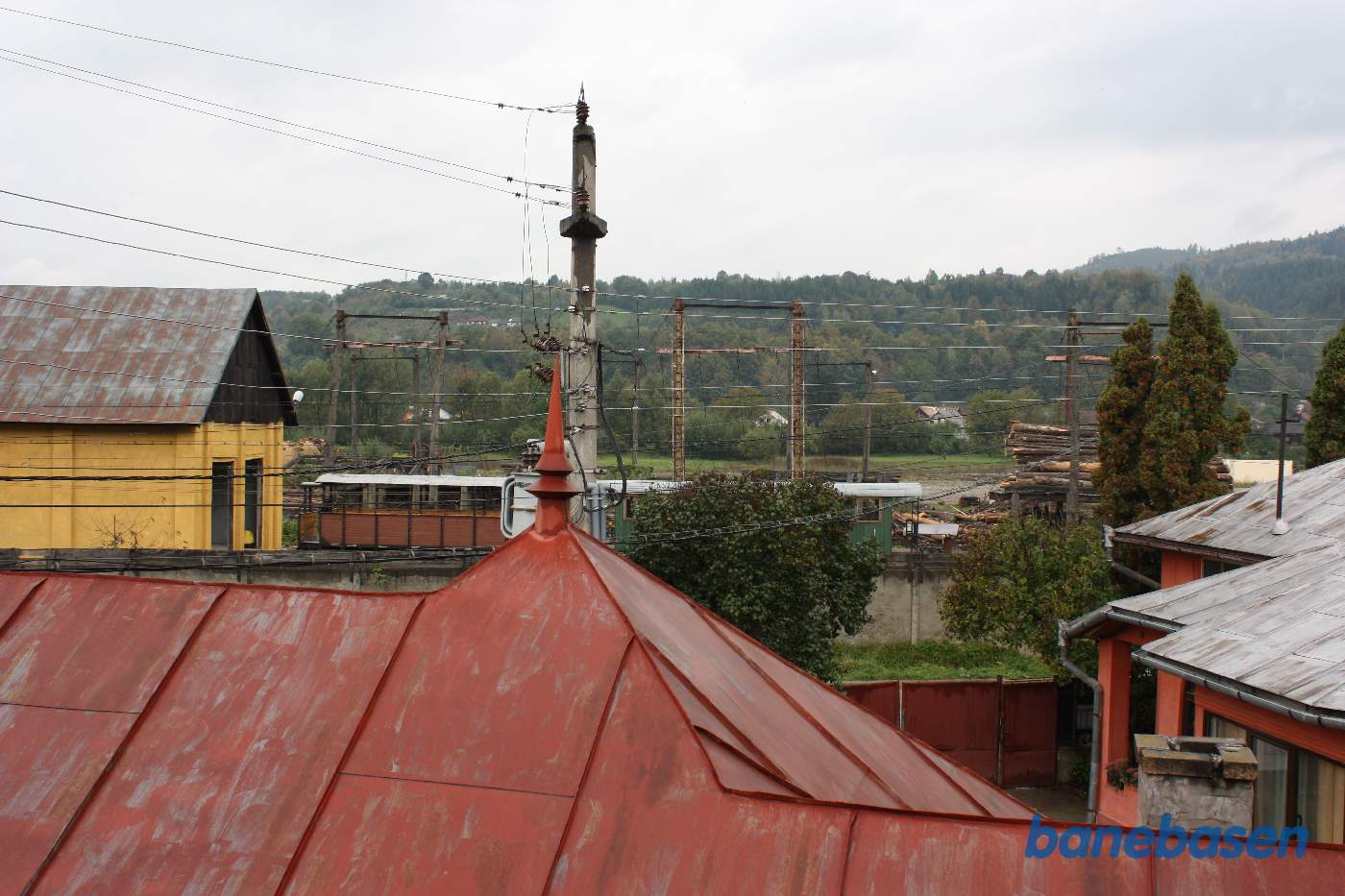 Udsigten fra vort badeværelse