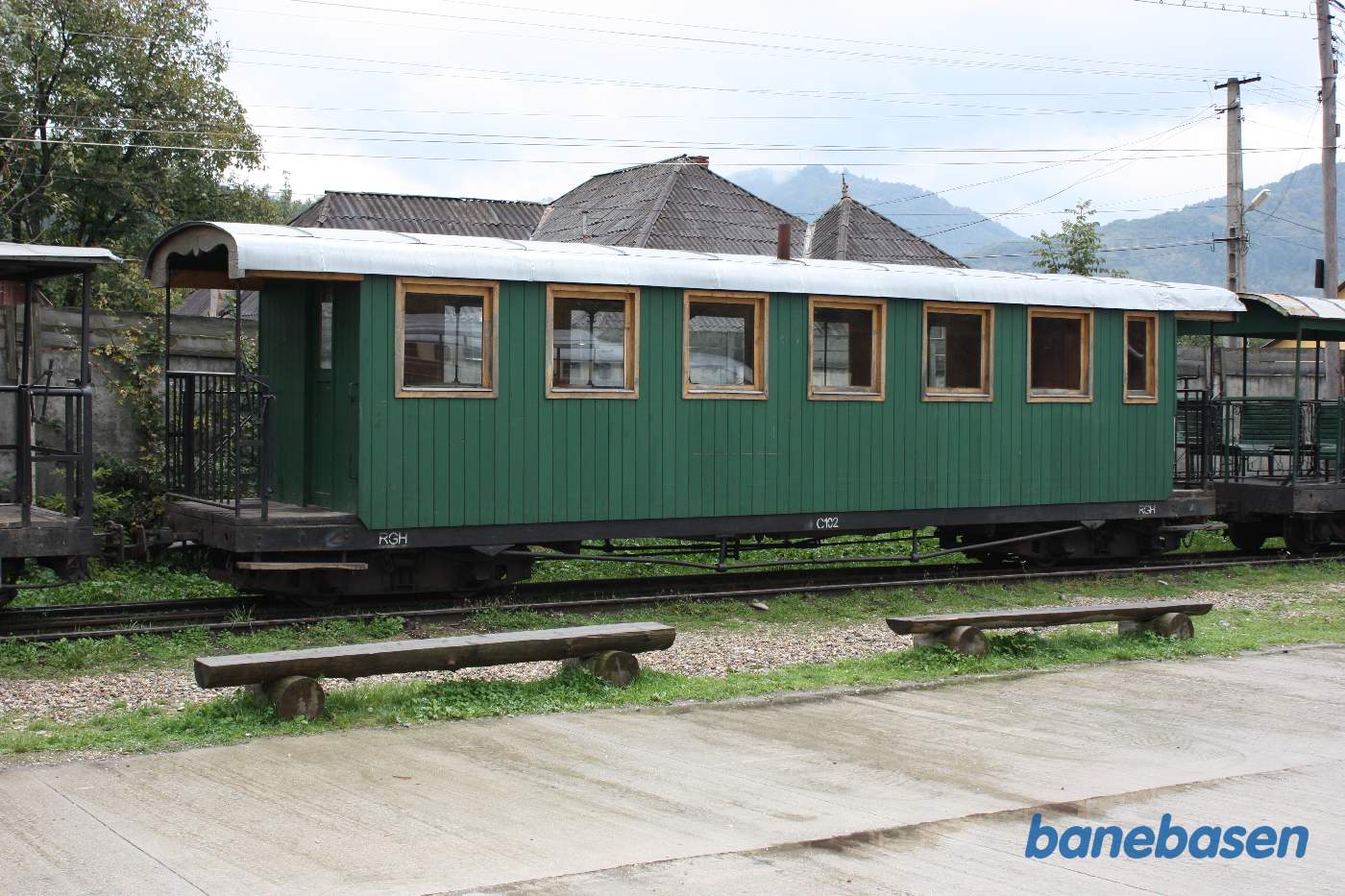 Lukket personvogn i dagens udflugtstog