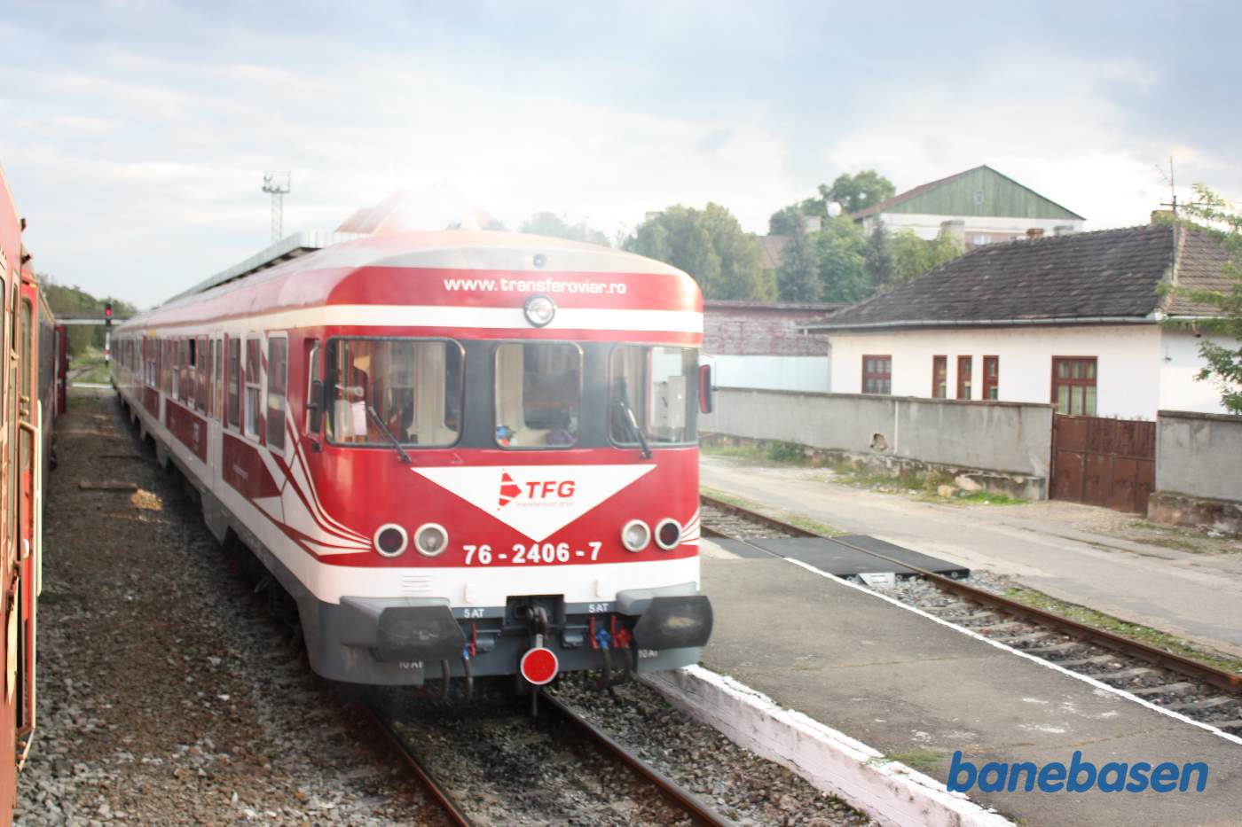 Fra turen mellem Salva og Arad. Krydsning med motortog