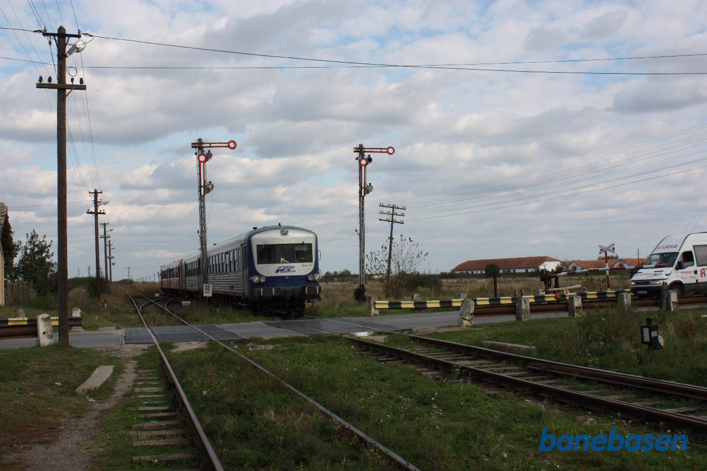 Sinicolaul Mare. Motortog under indkørsel fra Arad