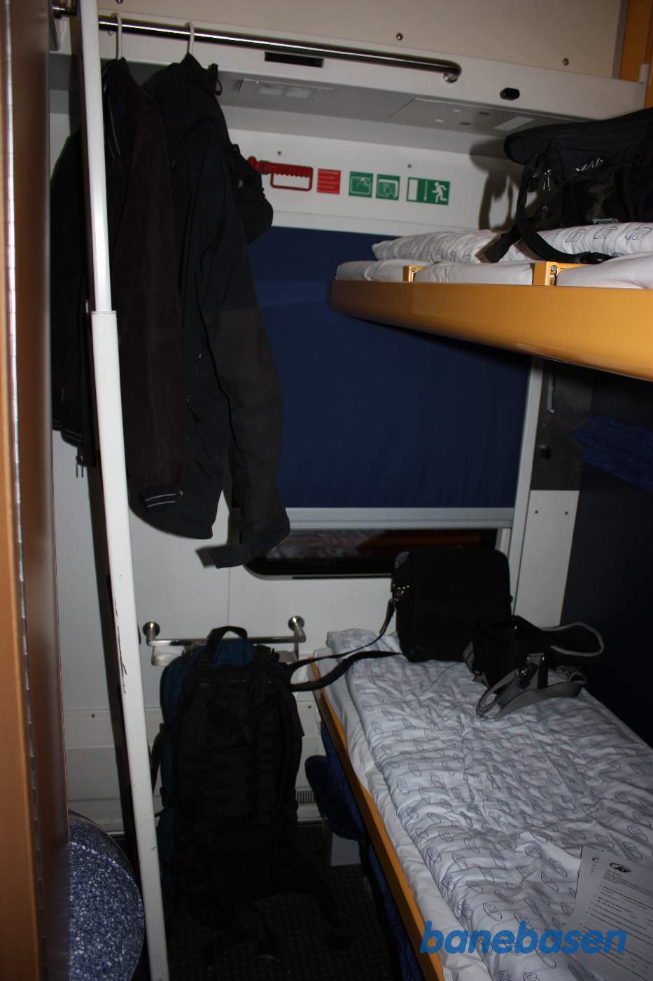 Vores kupe i nattoget til Berlin