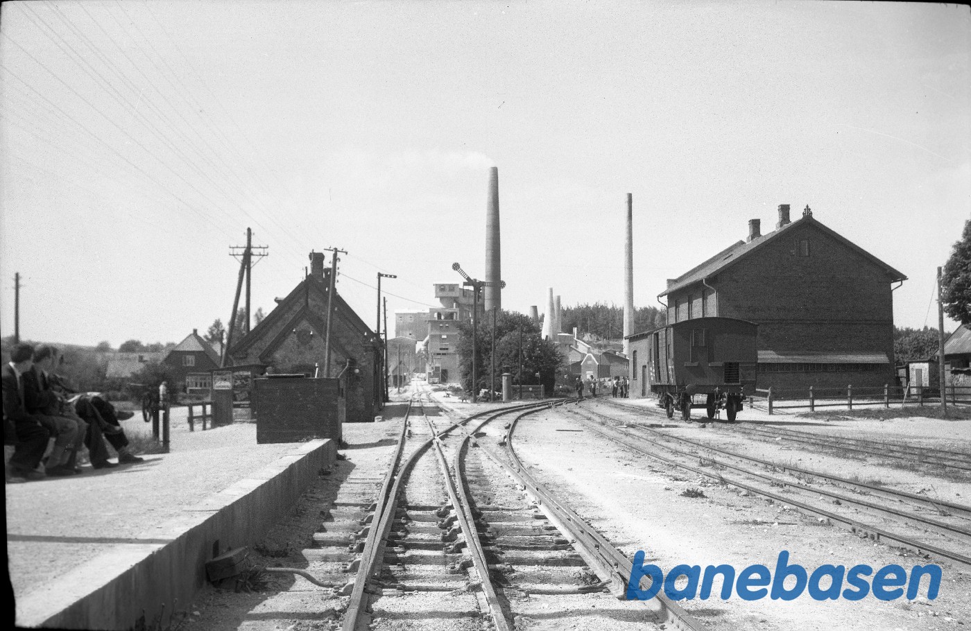 Stubberup station med 3-skinnespor. Stubberup station med 3-skinnespor.