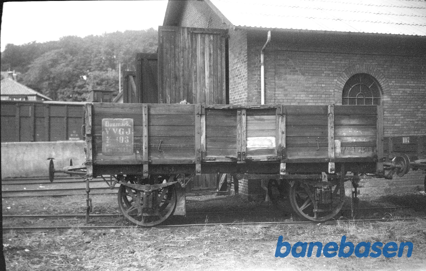 Åben godsvogn på Vejle Nord Station Åben godsvogn på Vejle Nord Station