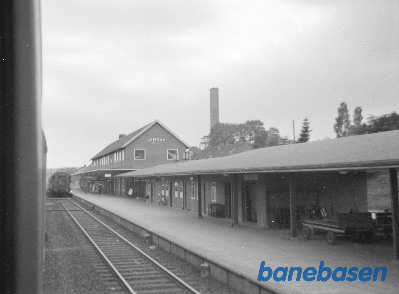 Langå station med persontog Langå station med persontog