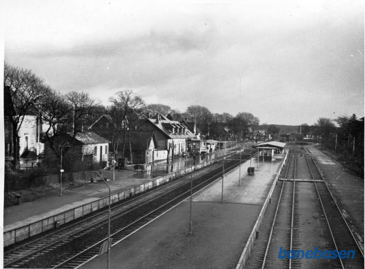Udsigt over stationen set fra nord