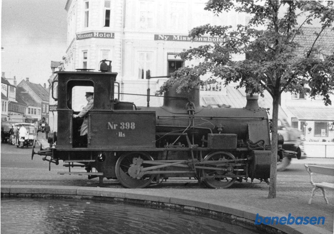 Rangermaskine på havnepladsen ud for Brogade
