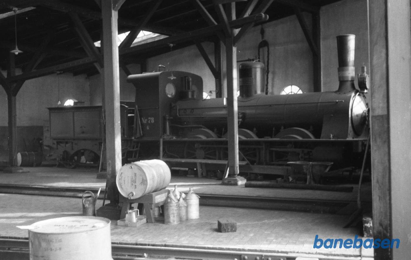 DSB G 78 i remisen i Silkeborg