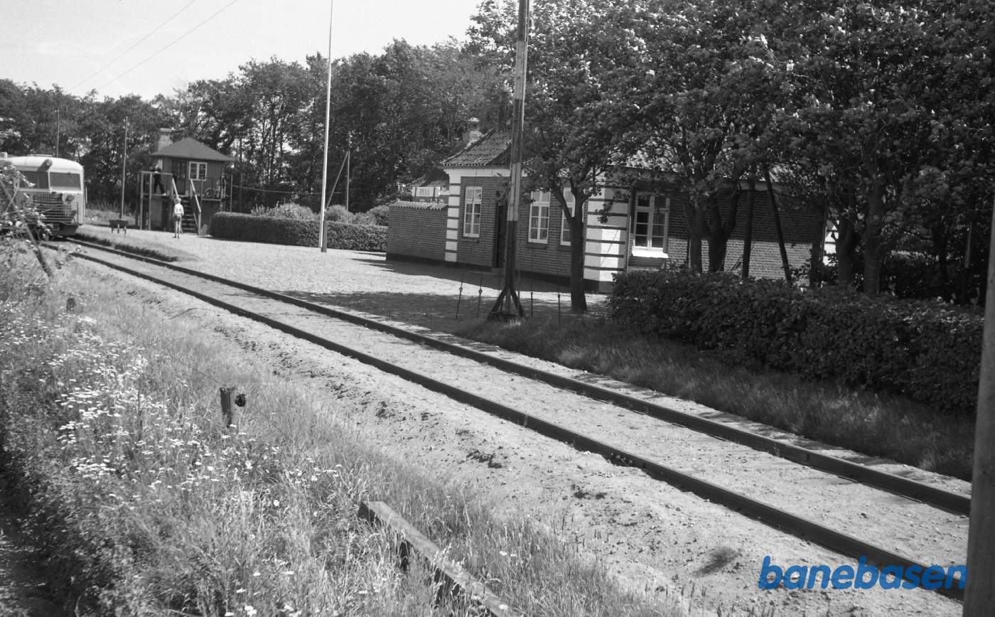 Ryå station med skinnebus