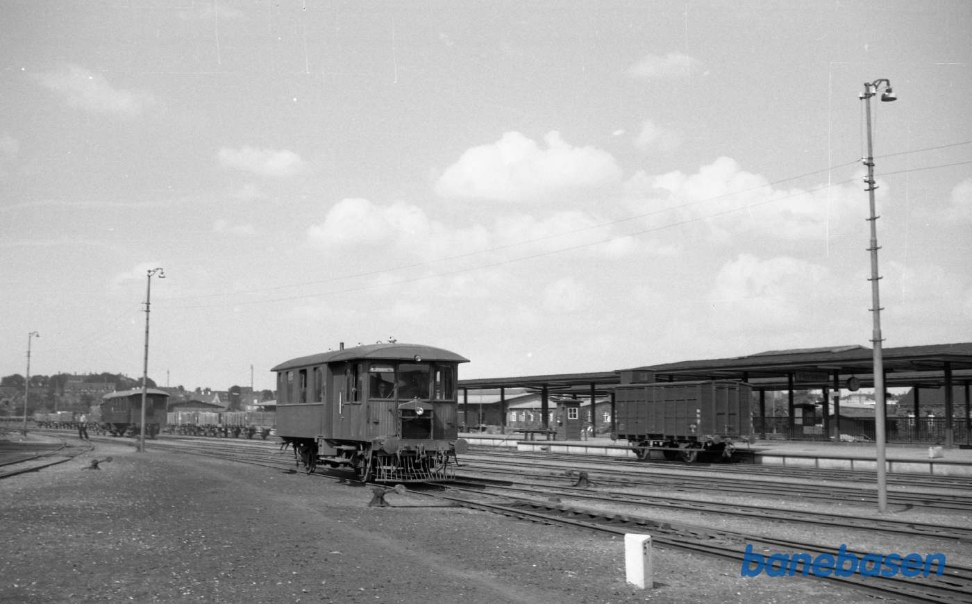 Horsens station. Triangelmotorvogn Lm